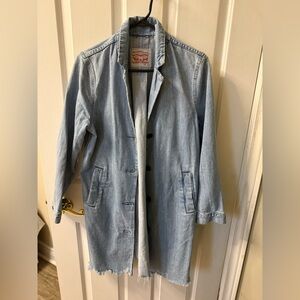 Levi's Light Blue Longline Denim Jacket